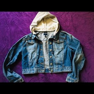Hooded Blue Jean Jacket